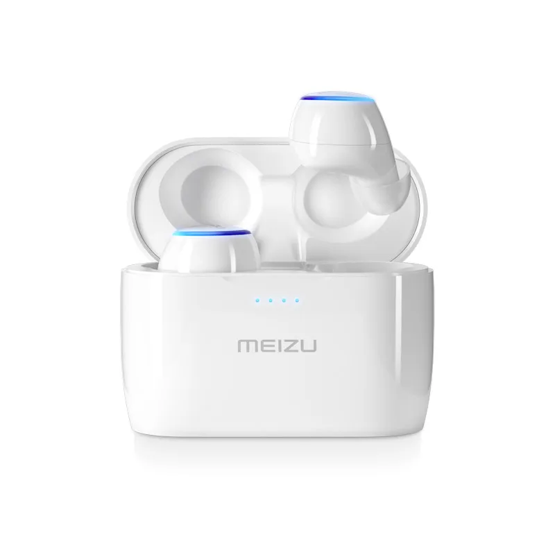Meizu POP TW50 настоящие беспроводные Bluetooth наушники, Мини Спортивные Bluetooth 4,2, гарнитура для телефона Meizu, безграничный двойной беспроводной дизайн - Цвет: Белый