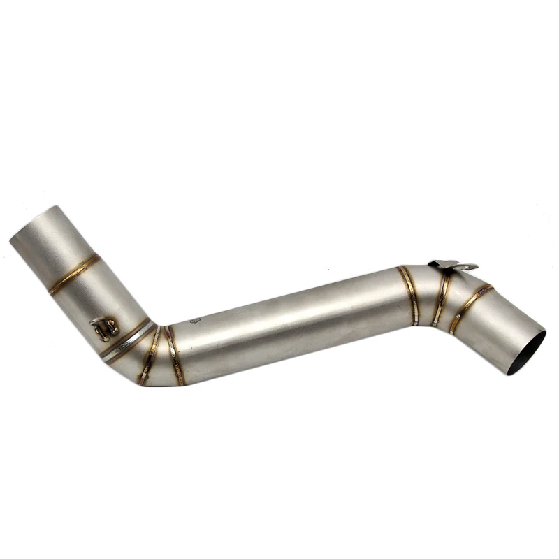 

ZS MOTOS Motorcycle Exhaust Middle Pipe Round Muffler For KTM DUKE125 200 250 390 2012-2014