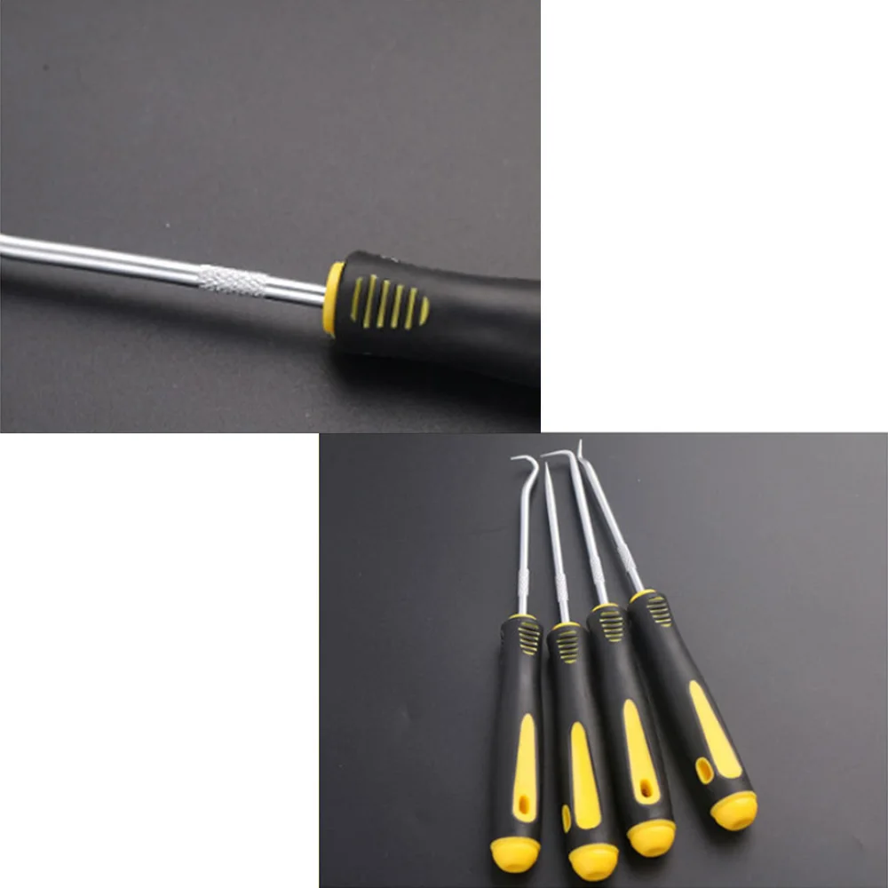 

4pcs Set Good Quality O-Ring Oil Seal Tools Scraper Removal Hook Tool Extractor Puller Rubber Screwdriver Hand DIY Tools