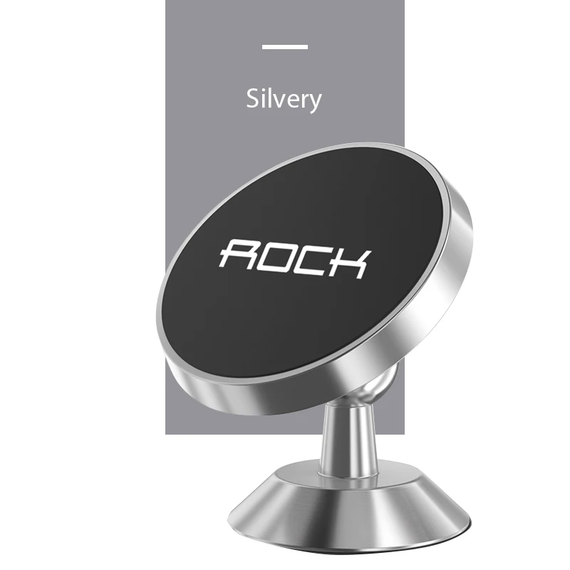 Dashboard Silver Rock Мини магнитный автомобильный держатель для телефона, приборная панель, крепление на вентиляционное отверстие для iPhone, универсальная подставка для смартфона в автомобиле, вращение на 360 градусов - Цвет: Dashboard Silver