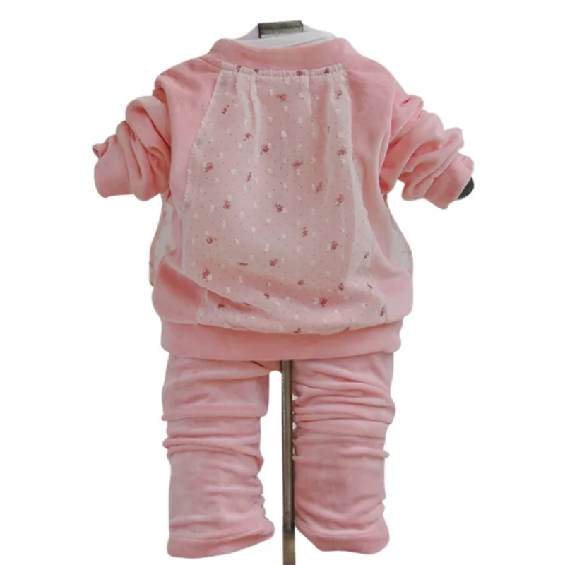 Детский Бархатный комплект Anlencool из трех предметов Осенняя детская одежда для