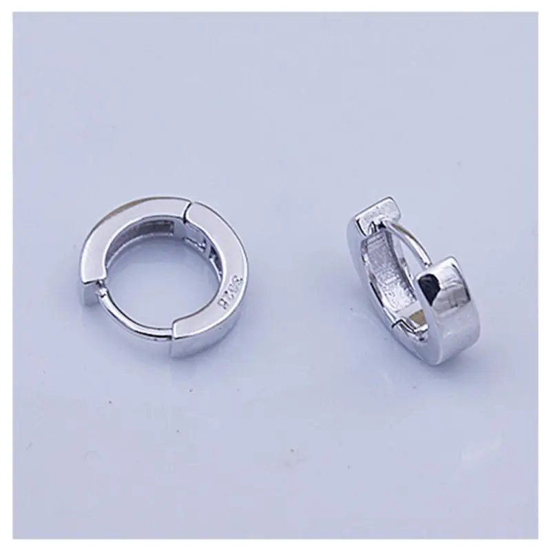 Модные серьги-гвоздики из простой нержавеющей титановой стали маленький Гладкий