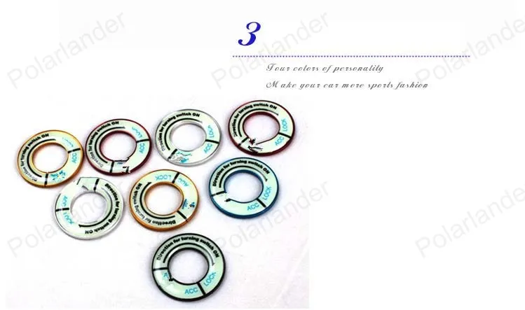 Кольцо зажигания светящееся украшение для Elysee Peugeot 206 207 2008 4008 5008 Citroen Sega C4L C5 408 301 307