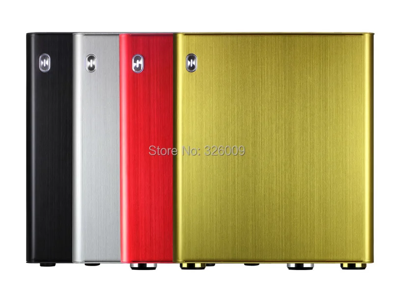 HTPC мини-ITX корпус из алюминия с поддержкой USB3.0 и 3,5''HDD, стенд для поддержки электропитания, мини-корпус с поддержкой WIFI, COM PCI, аудио-портов. Realan D3.