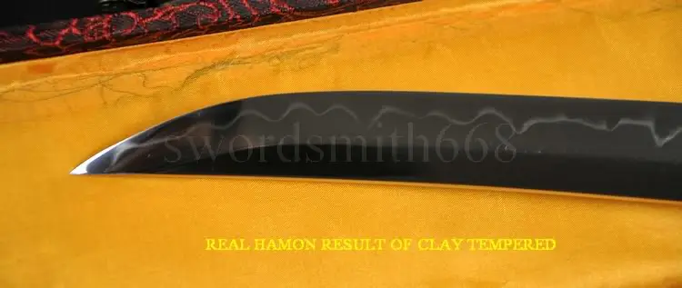 1095 глина из высокоуглеродистой стали закаленная японская самурайская бриллиант