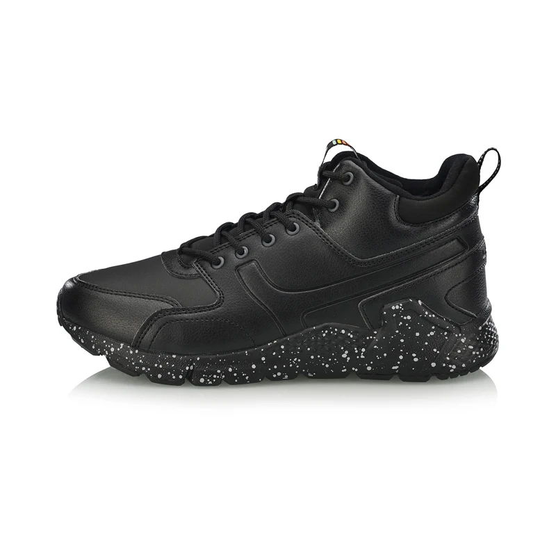 Li-Ning/Женская Классическая обувь для отдыха из вулкана; теплые флисовые Нескользящие кроссовки с подкладкой; спортивная прогулочная обувь; AGCN188 SOND18