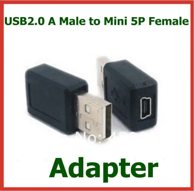 

10 шт., Переходник USB 2,0 A папа-мини 5P мама