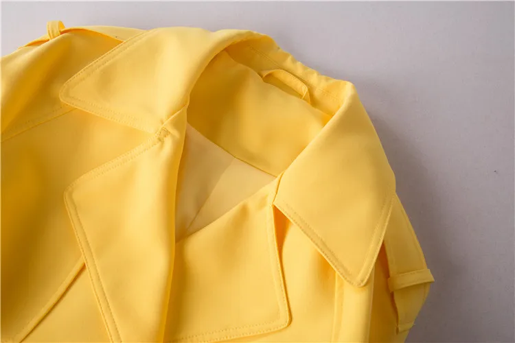 Тренч Женский осенний двубортный средней длины | Женская одежда