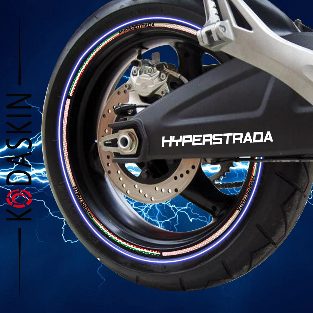 

KODASKIN Wheel Decals Stickers Rim Stripes for DUCATI hyaperstrada 820 821 939