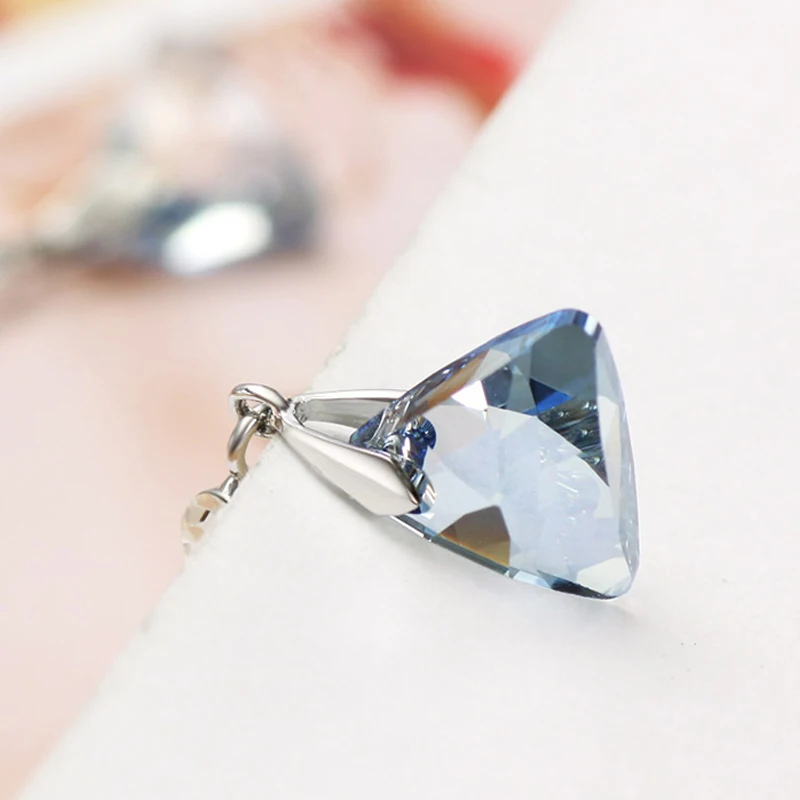 Neoglory Синие Аутентичные Австрийские кристаллы очаровательные Висячие серьги для