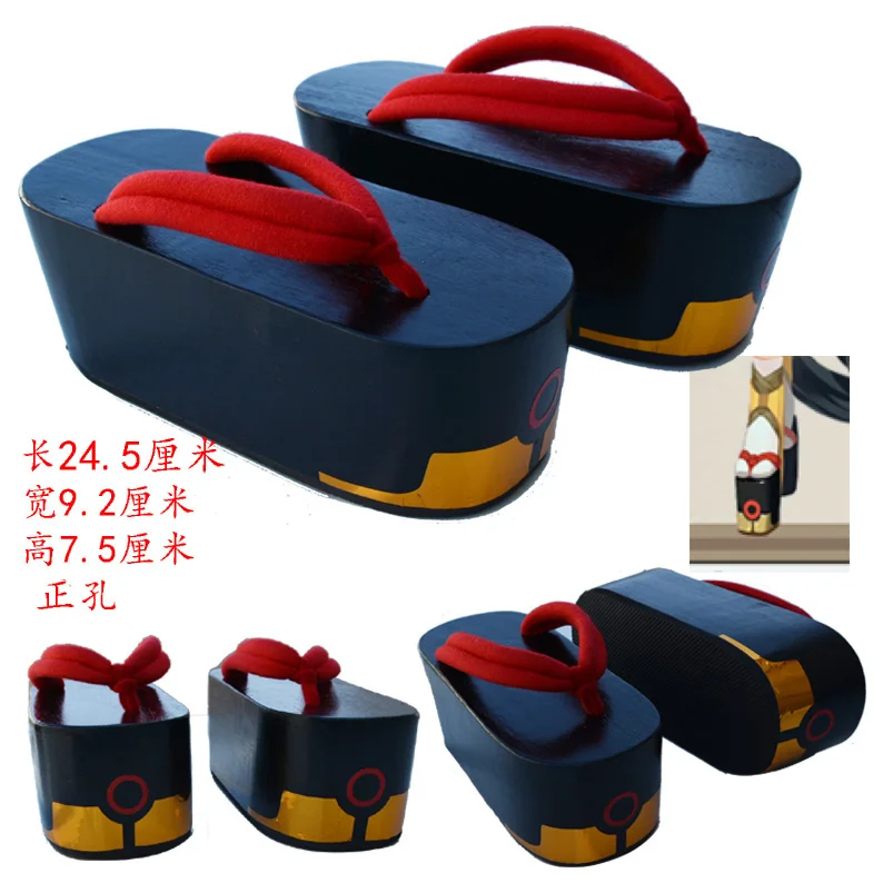 Женская обувь в японском стиле; Oiran Tayu; 3 ноги; Koma Geta Clog; шлепанцы для костюмированной вечеринки; обувь для костюмированной вечеринки; Новинка; A69