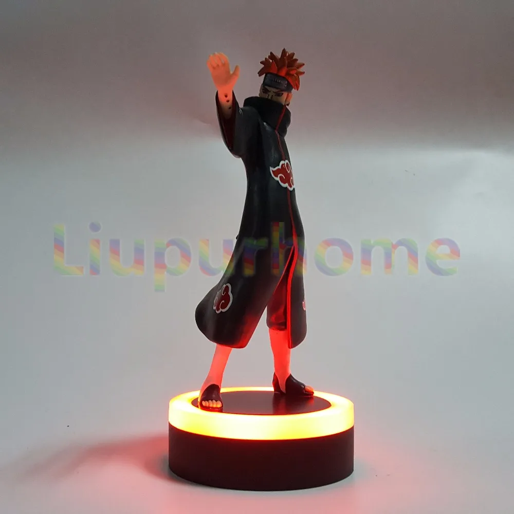 Наруто Боль светодиодный светильник база игрушки Аниме Uzumaki Наруто Статуэтка боль Светодиодная лампа набор Рождественские украшения для дома