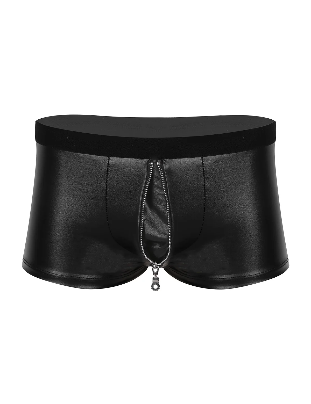 Iiniim, мужское нижнее белье, трусики, Wetlook, для ночного клуба, искусственная кожа, на молнии, бандаж, с мешочком, для геев, боксеры, шорты, нижнее белье, трусы