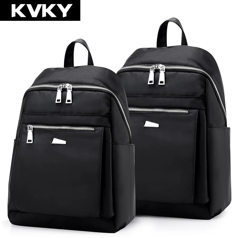 Kvky модные Водонепроницаемый нейлон Для женщин рюкзак леди рюкзаки для