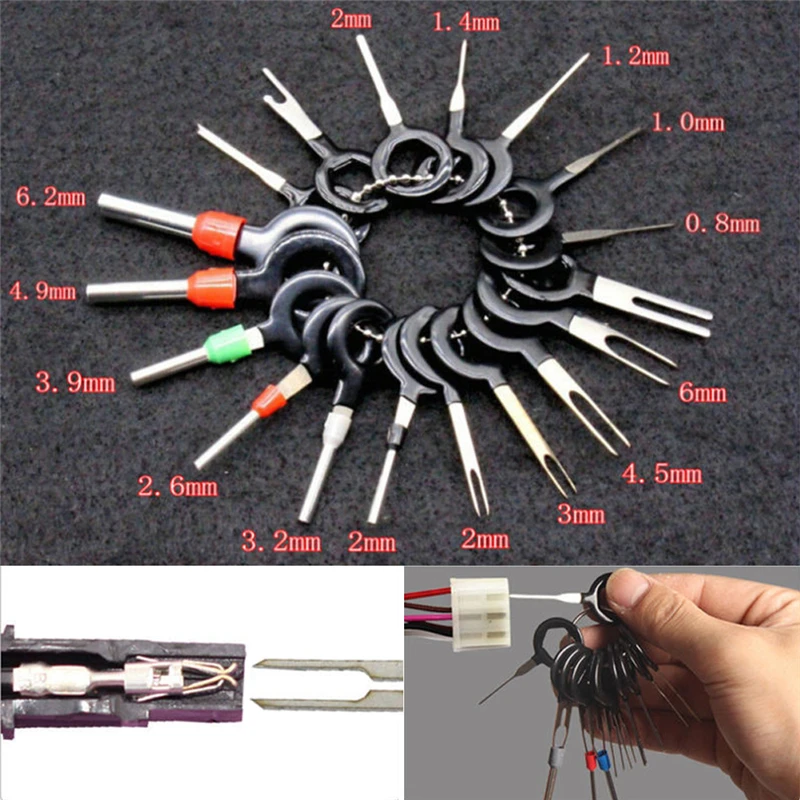 18PCS Car Wire Terminal Removal Tool Wiring Connector Pin Extractor Puller Tools | Автомобили и мотоциклы