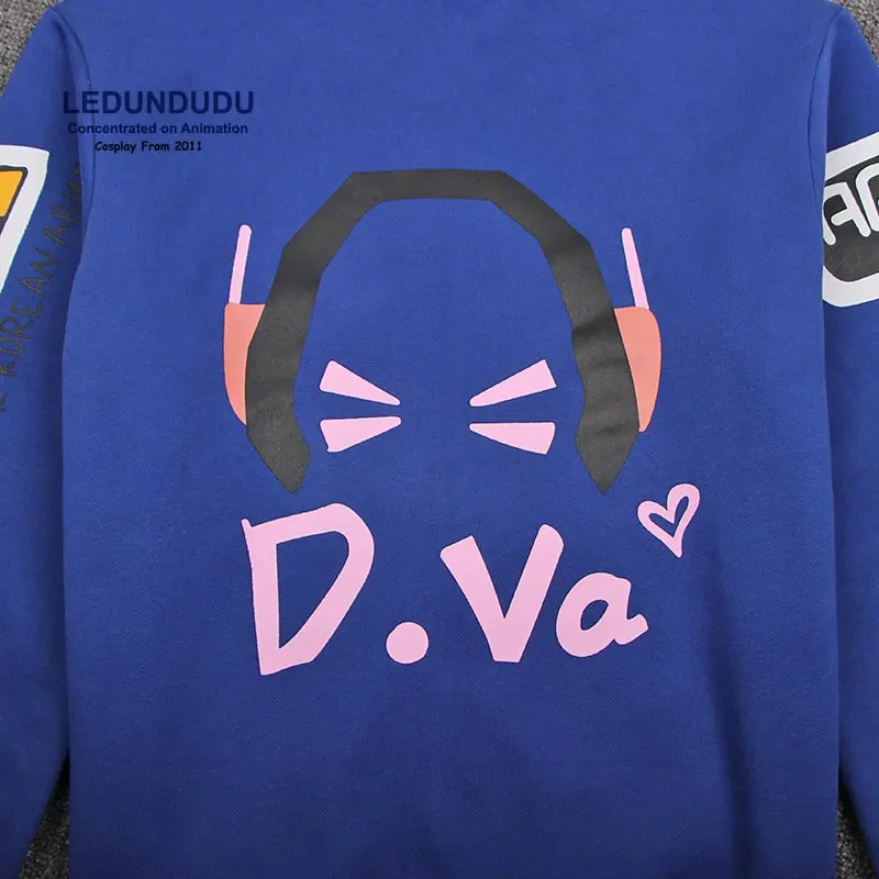Толстовка с капюшоном для игры OW D. ва куртки DVA пальто косплея повседневные