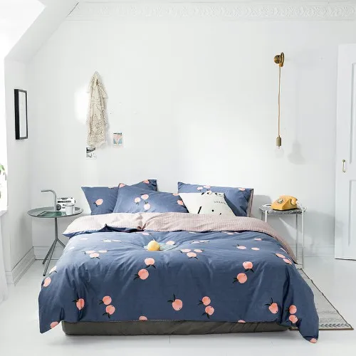 bedding set 4 Комплект постельного белья из хлопка для близнецов, размер queen King, простыня, мягкое постельное белье, пододеяльник, простыня для взрослых и детей, Комплект постельного белья ropa de cama - Цвет: bedding set 4