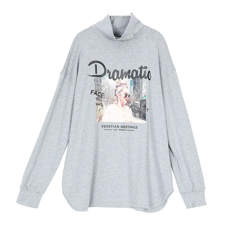 [XITAO] пуловер Толстовка женская Европейская мода весна длинный рукав водолазка с