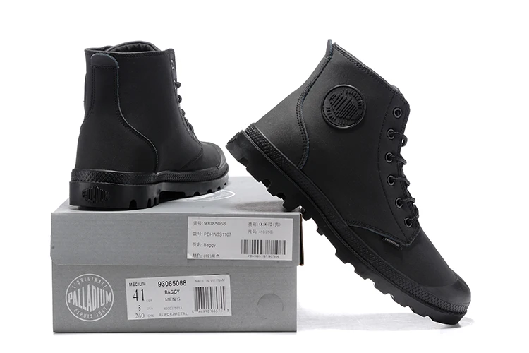 PALLADIUM Pampa/однотонные мужские ботильоны Ranger TP 75564; удобные высококачественные мужские повседневные ботинки на шнуровке; размеры 39-45