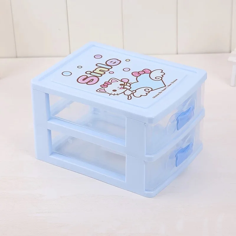VKStory Life шкаф для ванной hello kitty розовый hello kitty милые стеллажи для хранения для макияжа инструменты, серьги любимые коробки - Цвет: B