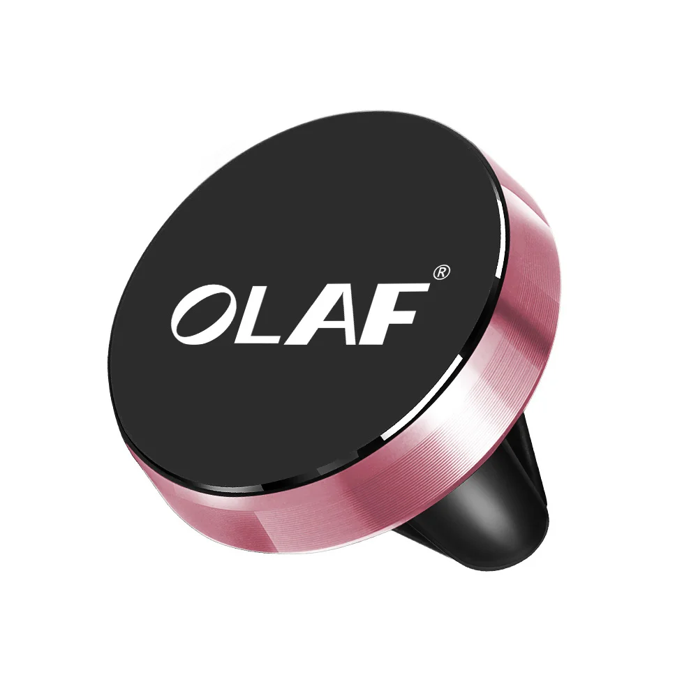 Rose Gold Олаф универсальная Магнитная автомобильная подставка для телефона в машину для iPhone 7 X samsung магнит на вентиляционное отверстие для мобильного телефона Поддержка gps - Цвет: Rose Gold