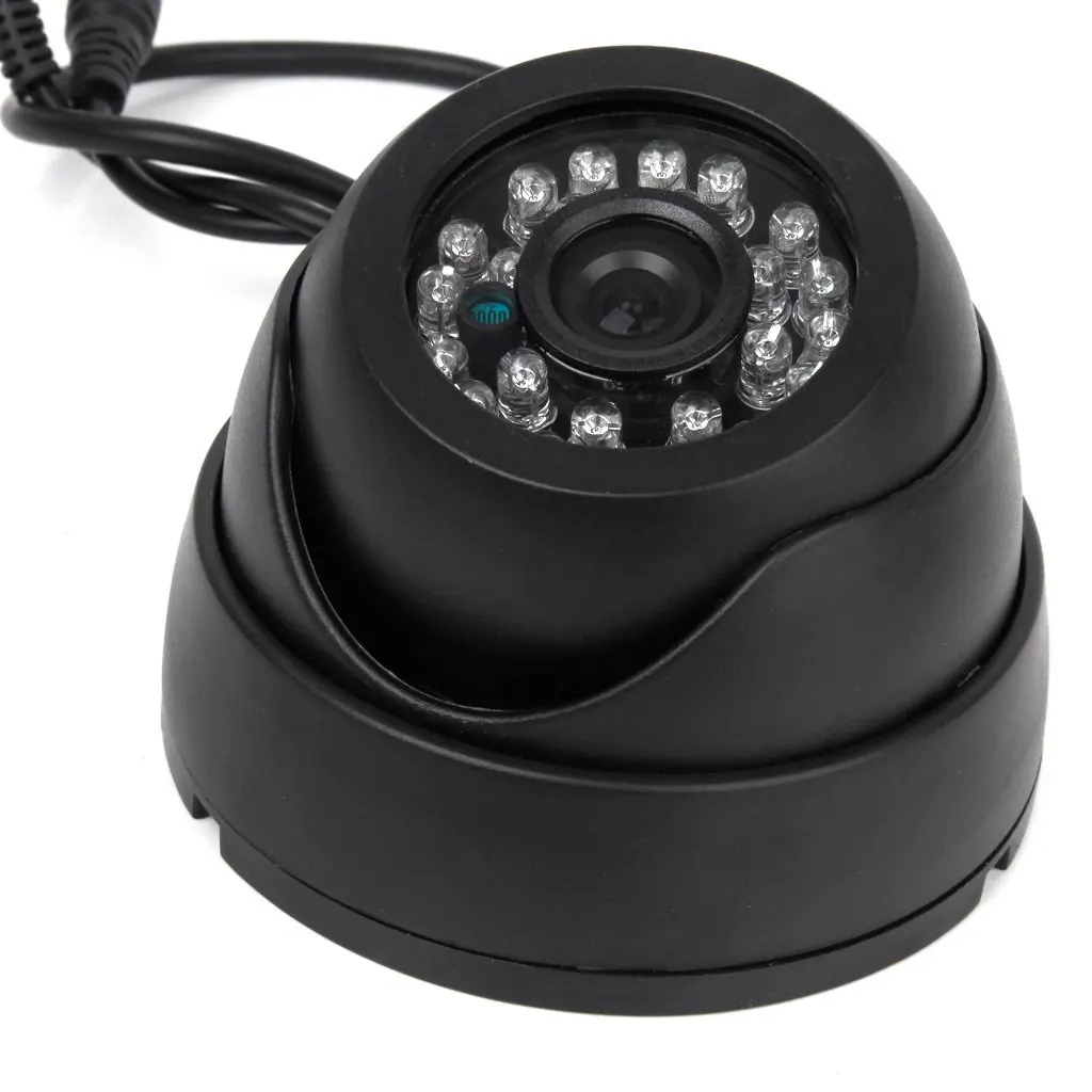 Черная купольная камера видеонаблюдения MOOL PAL 1/3 дюйма CMOS 700TVL 24 светодиодный IR Cut 3