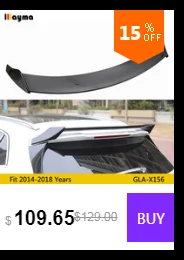 Поддельные углеродного волокна задний багажник спойлер для Benz GLA GLA180 GLA200 GLA250- лет GLA X156 на крышу из abs крыло спойлера