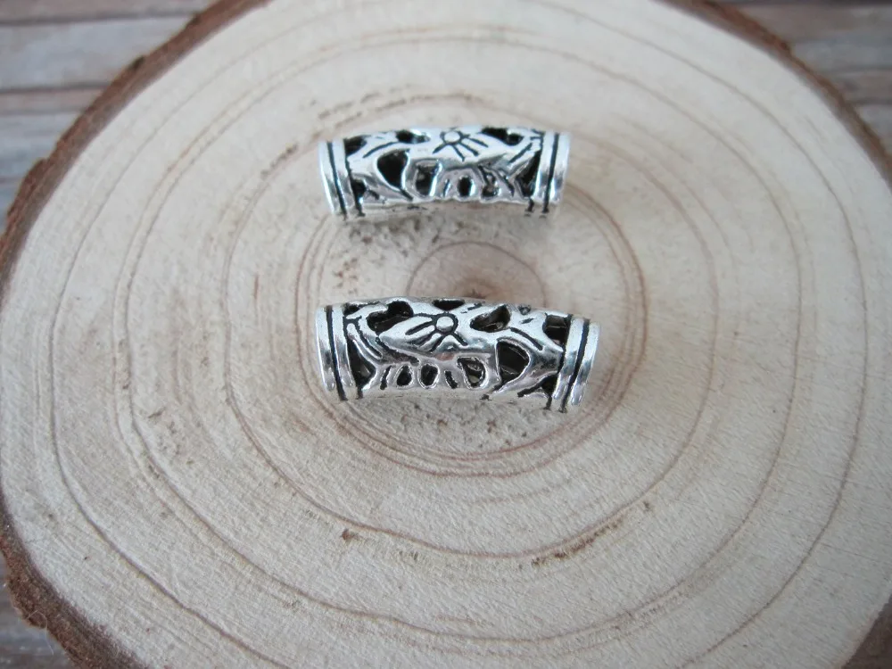 10 шт./лот тибетский серебряный Дред страшные волосы оплетка бусины в 5 мм