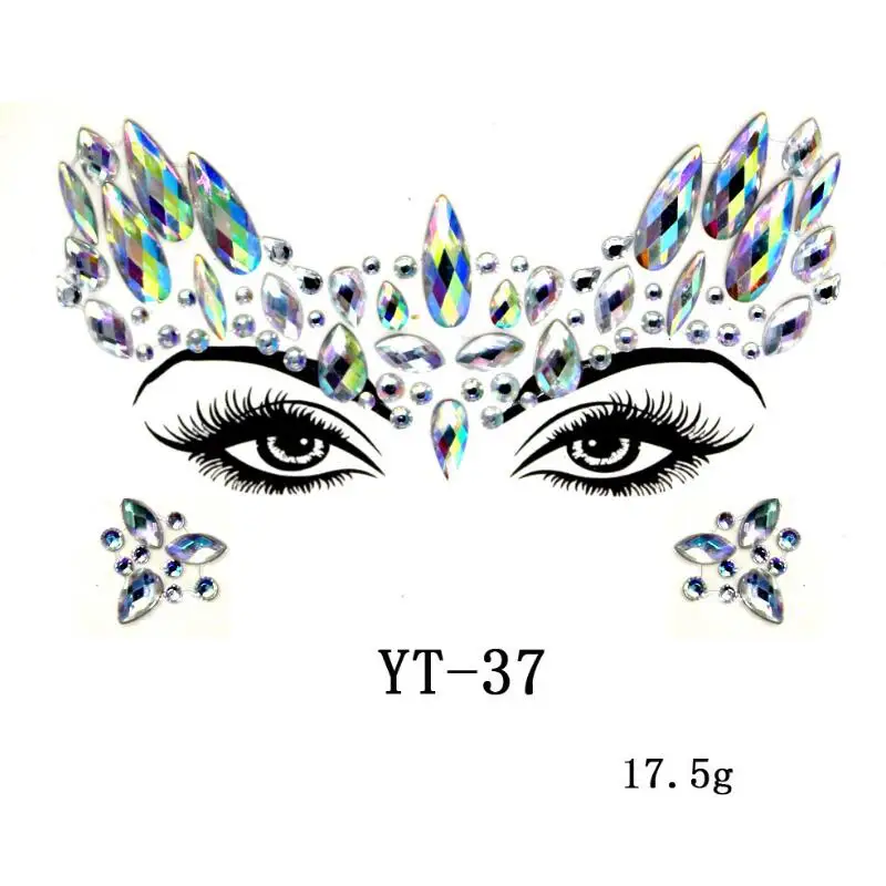 Украшения для тела, глаза, грудь, блестки для лица, украшения для тату, праздничные, вечерние, акриловые, самоклеющиеся, для лица, ювелирные изделия, драгоценные камни, красота, макияж, стикер s
