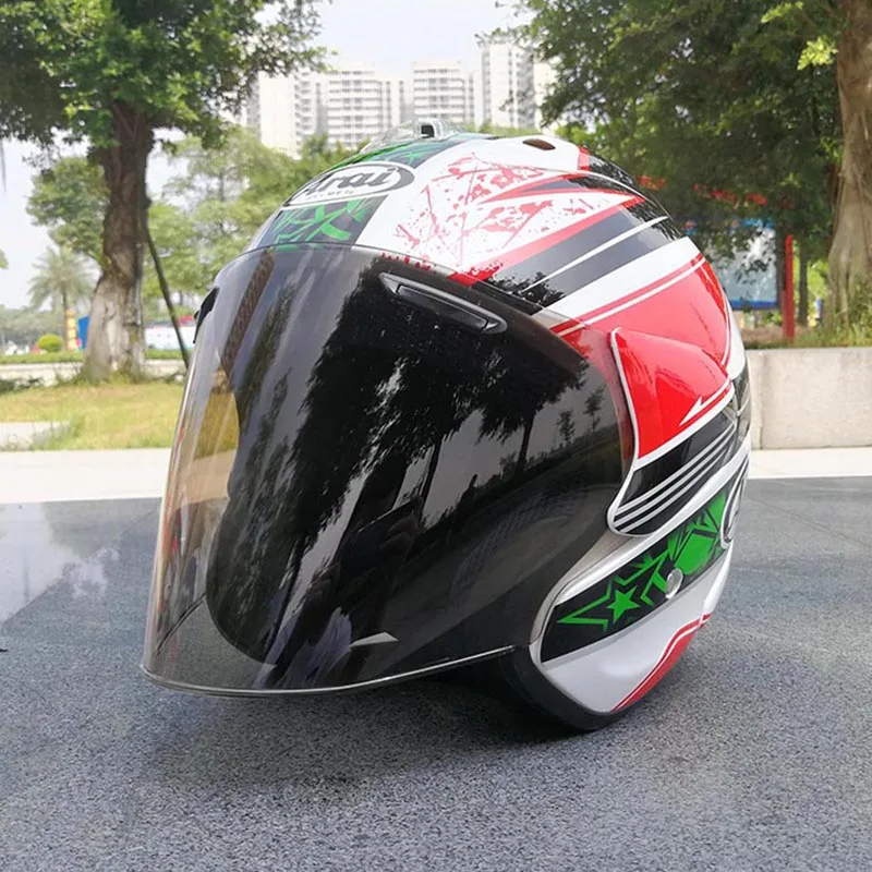Мотоциклетный шлем с полуоткрытым лицом для мужчин и женщин Casco винтажный