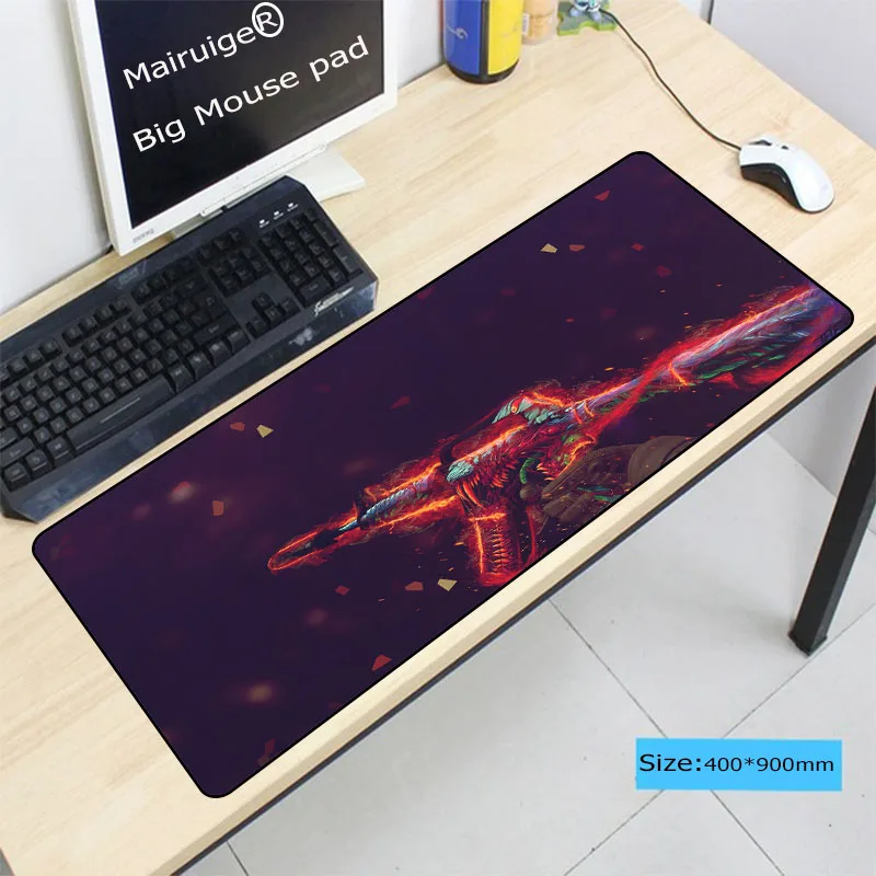 Mairuige 90*40 см Большой CS:GO коврик для игровой мыши XXL большой Клавиатура стол hyper beast