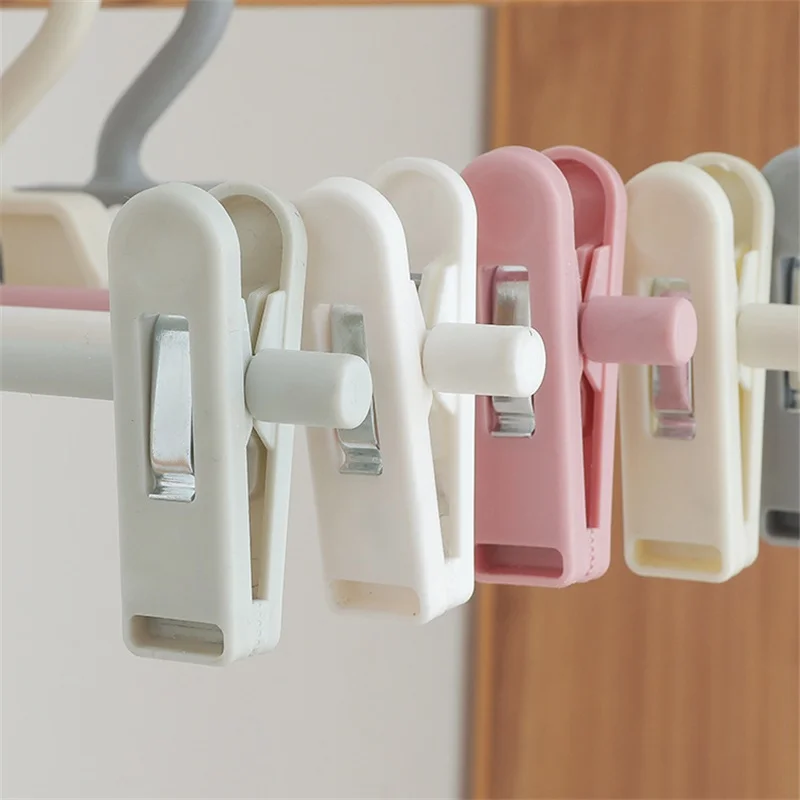 

10PC Plastic Non-slip Adjustable Clothes Pants Clip Household Adult Child Multifunctional Body Hang Clip Clothes Storage Rack