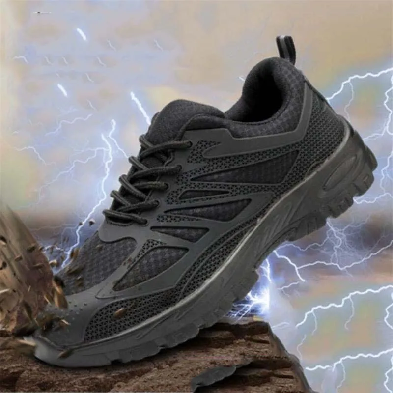 

2019 New High Quality Men's Fashion Breathable Steel Head Shoes Work Safety Anti-smash Steel Head Casual Rock Climbing Sneakers