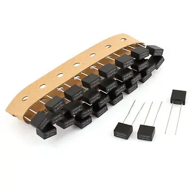 30 шт. миниатюрный квадратный радиальный микро-предохранитель 500 мА/1 А/2 а/250 а/4 а/5