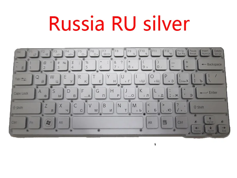 Ноутбук US RU клавиатура для SONY VAIO VPC CA VPCCA 148953861 55010S002U0 035 G 14895211 148953821 55010S052U2