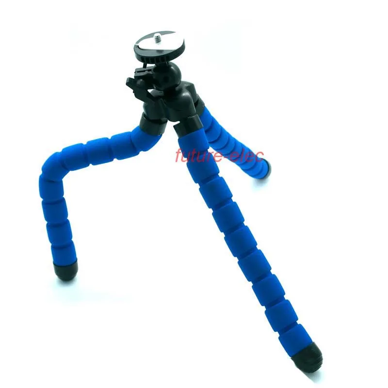 Гибкий штатив-Трипод с резиновыми ножками и зажимом для мобильного телефона