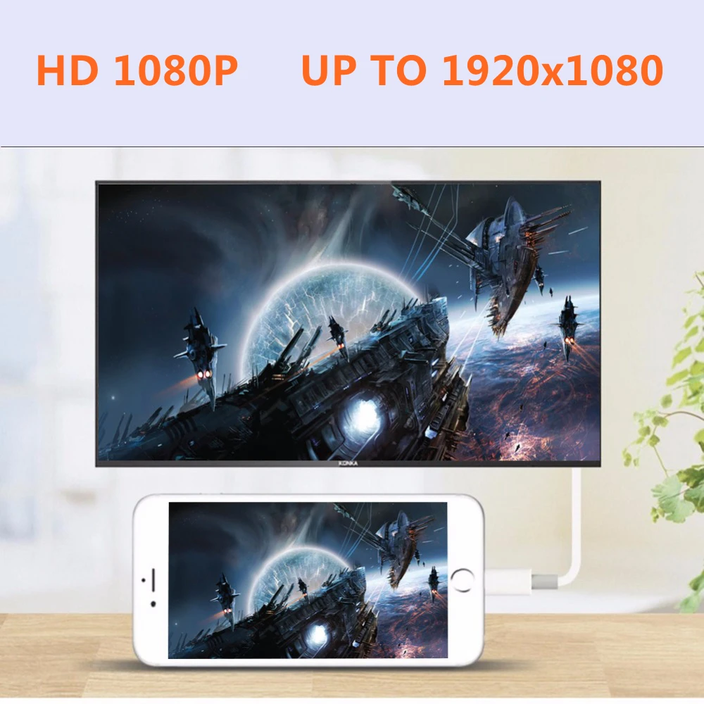 Вспышка для освещения Lightning/HDMI цифровой AV ТВ адаптер кабель аудио видео HDTV HD 1080P