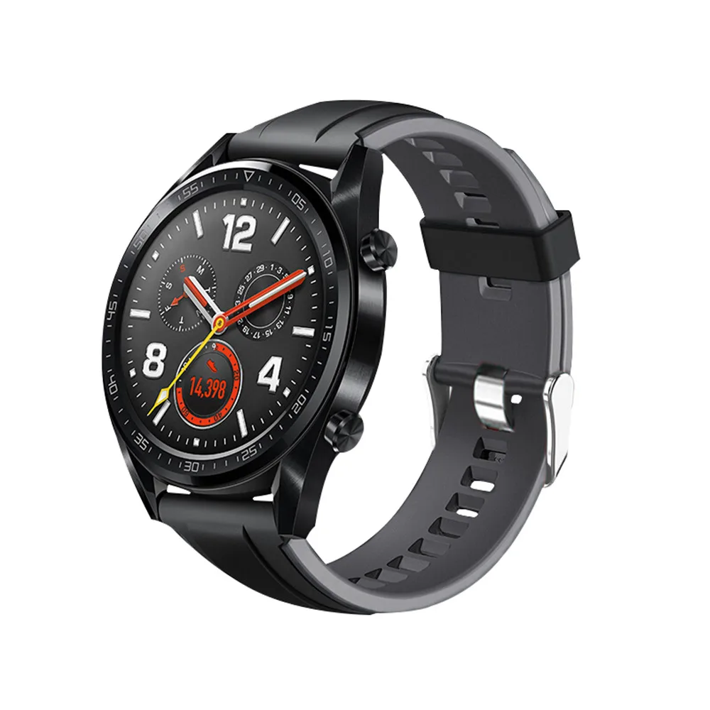 Ремешок силиконовый для Huawei Watch GT Band спортивный браслет Honor watch Magic/ Ticwatch pro M7