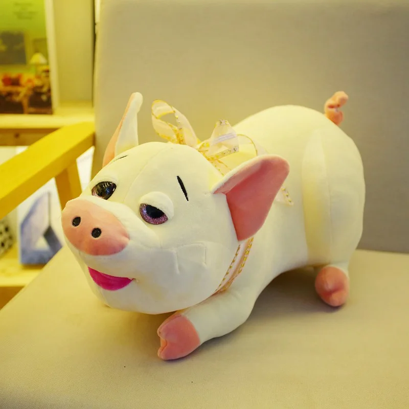 30cm/50cm Big Eyes Piggy Plush Toy Soft Pig Stuffed Cartoon Animal Doll Creative Home Decoration Pillow Baby Appease Gifts | Игрушки и