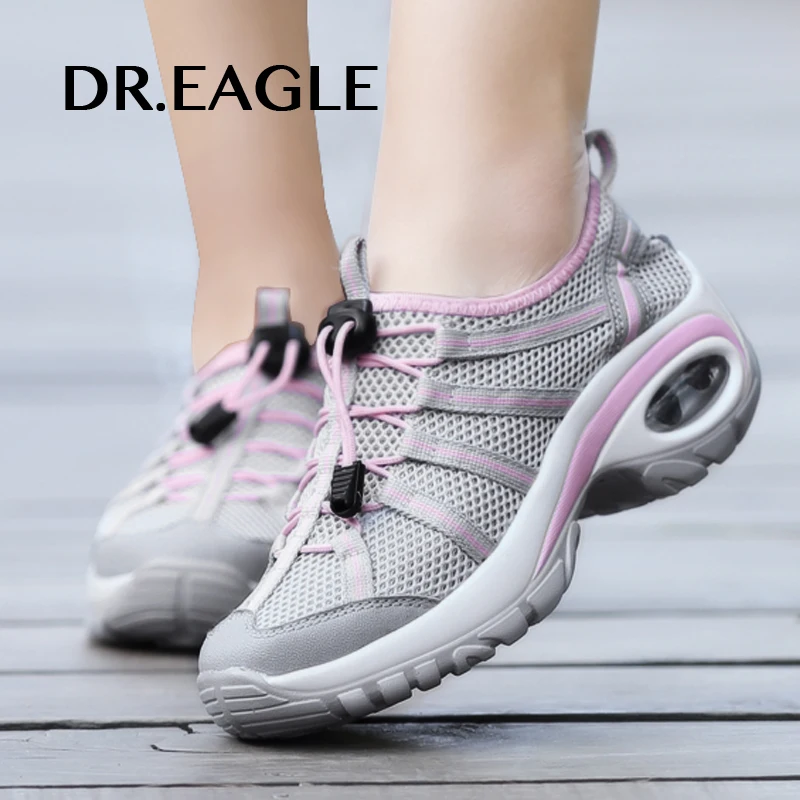 Женские уличные кроссовки DR.EAGLE Нескользящие для походов увеличивающие рост