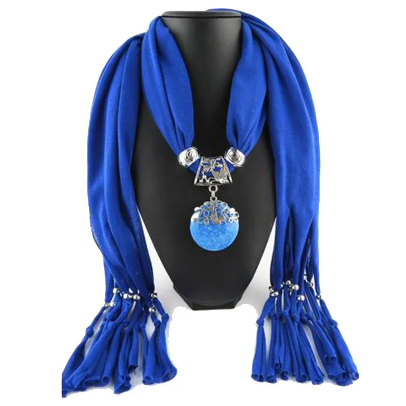 Женский шарф подвеска RUNMEIFA модный дизайнерский с кулоном|scarf jewelry|popular scarfbrand design
