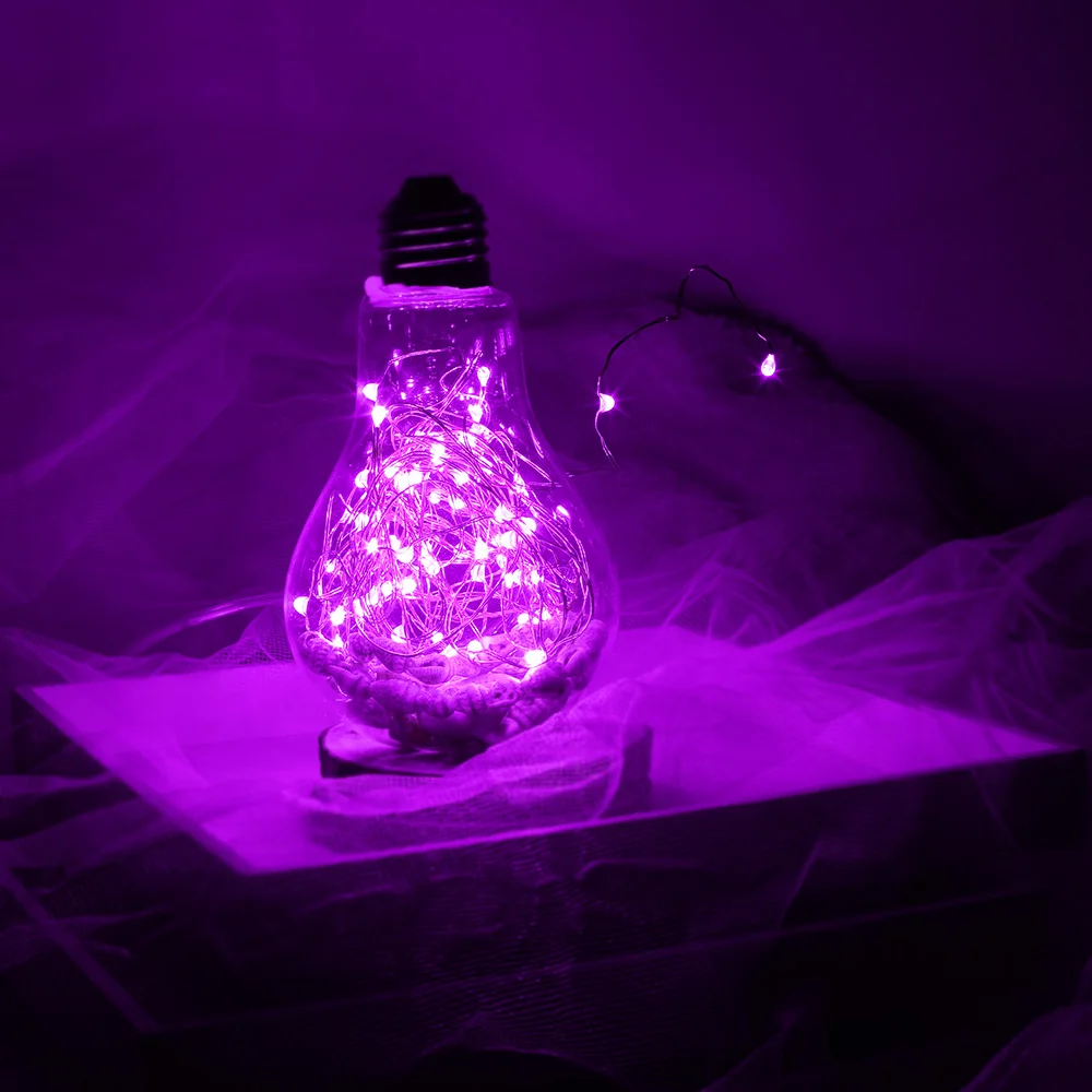 Magicnight 20 Фиолетовый Micro СВЕТОДИОДНЫЙ светильник на 7 футах сверхтонкий медный