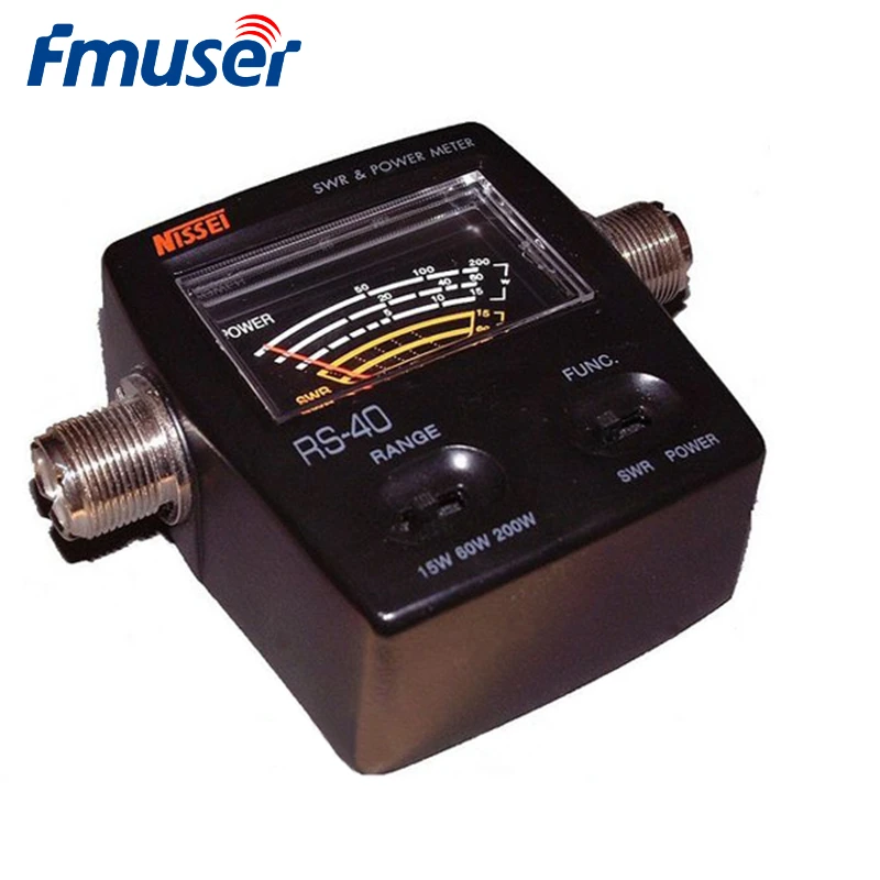 FMUSER подлинный Тайвань NISSEI RS 40 SWR стоящая волна и измеритель мощности Максимальная