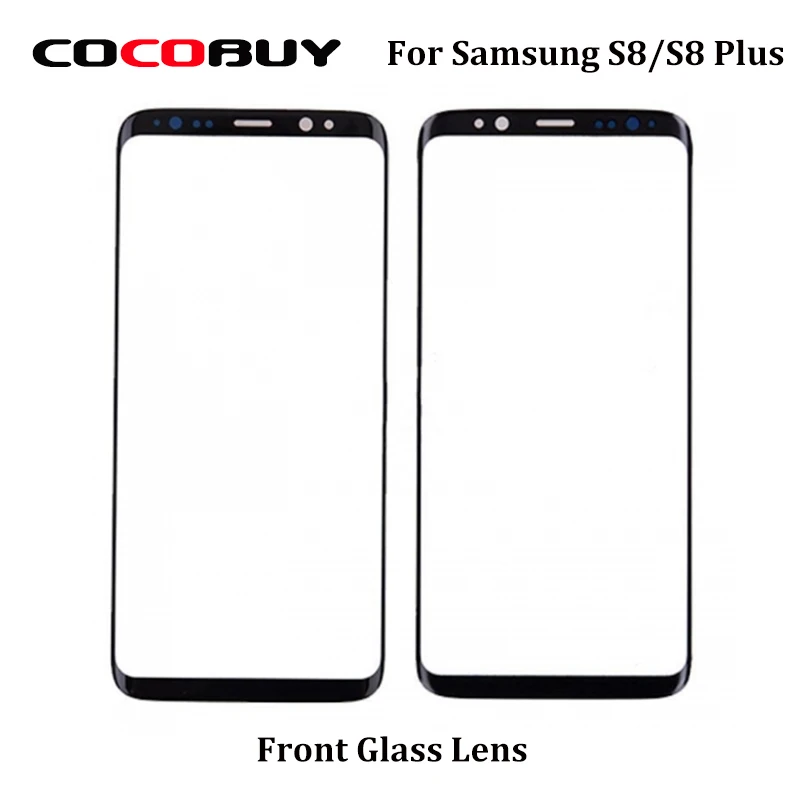 

10 шт. Новое Сменное внешнее стекло для Samsung Galaxy S8/S8 Plus G950F G955F ЖК-дисплей сенсорный экран Переднее внешнее стекло объектив