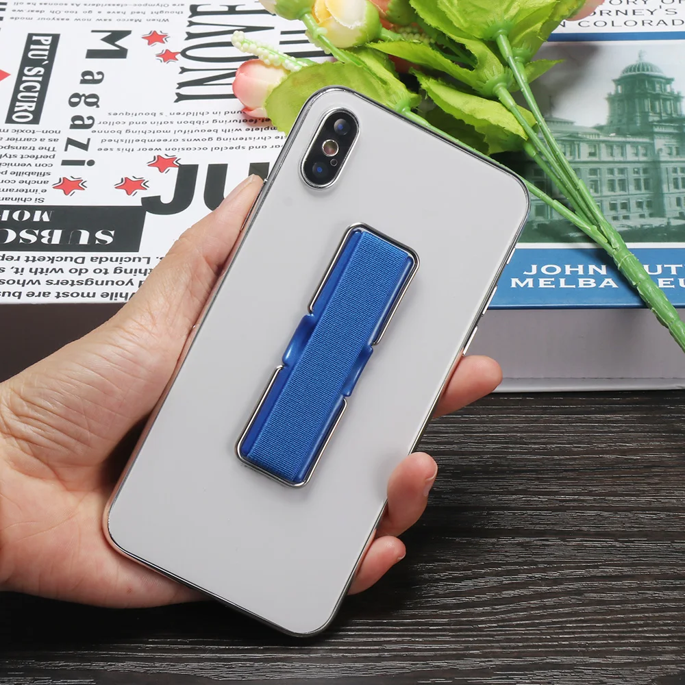 Держатель для телефона крепление на палец эластичный ремешок с подставкой