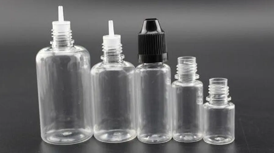 Высококачественная пластиковая бутылка eliquid 50 мл ПЭТ бутылка, безопасная для детей длинные и тонкие наконечники