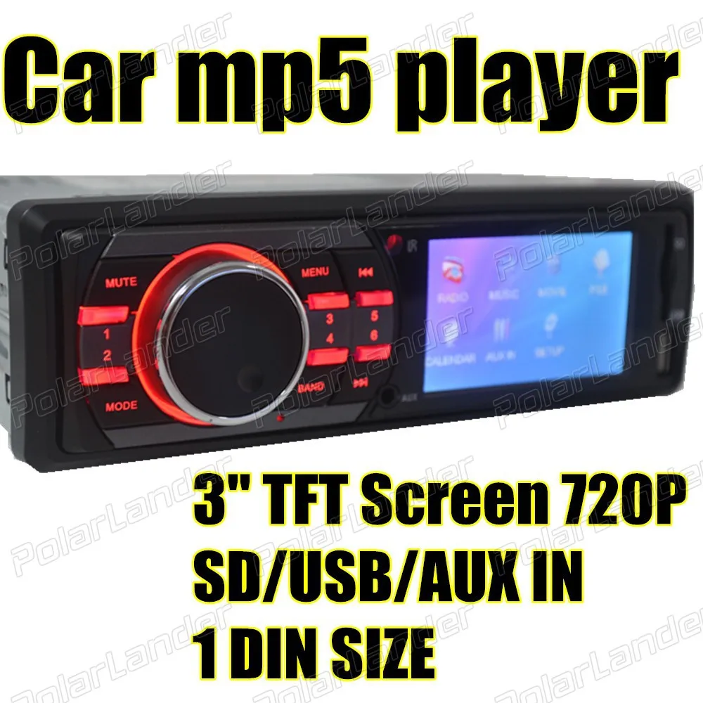 

New Arrival 3 inch HD TFT Screen Remote Control Car Car Radio Audio Player Mp5 Car Stereo 12V SD/USB/AUX IN Support Rear Camera