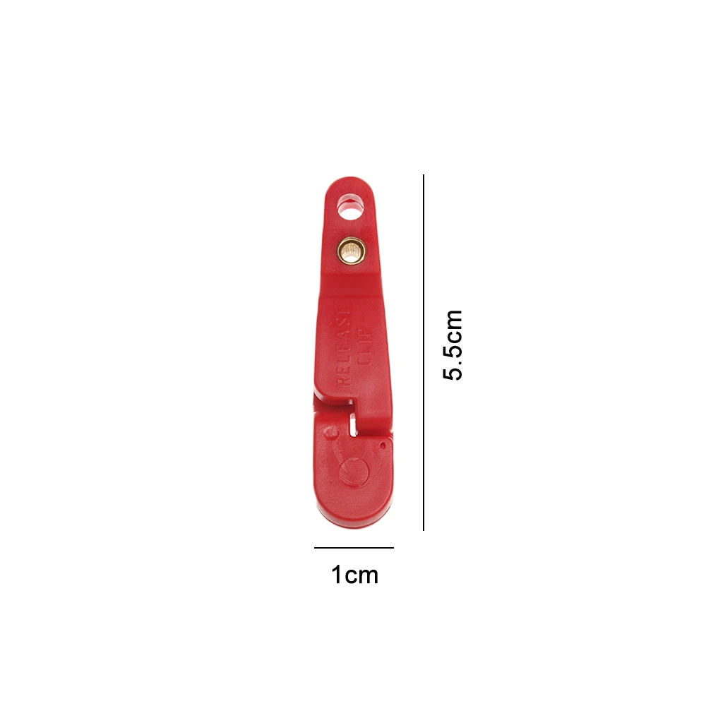 2Pcs Offshore Fishing Adjustable Planer Board Release Clip Line Clips Red 4.8*1.1cm Snap Accessories | Спорт и развлечения