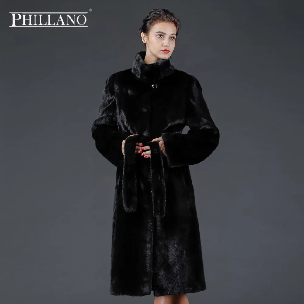 Продажа PHILLANO 2016 Зима Шубы Из Натурального Меха Норки Скандинавия Дания Зимнее