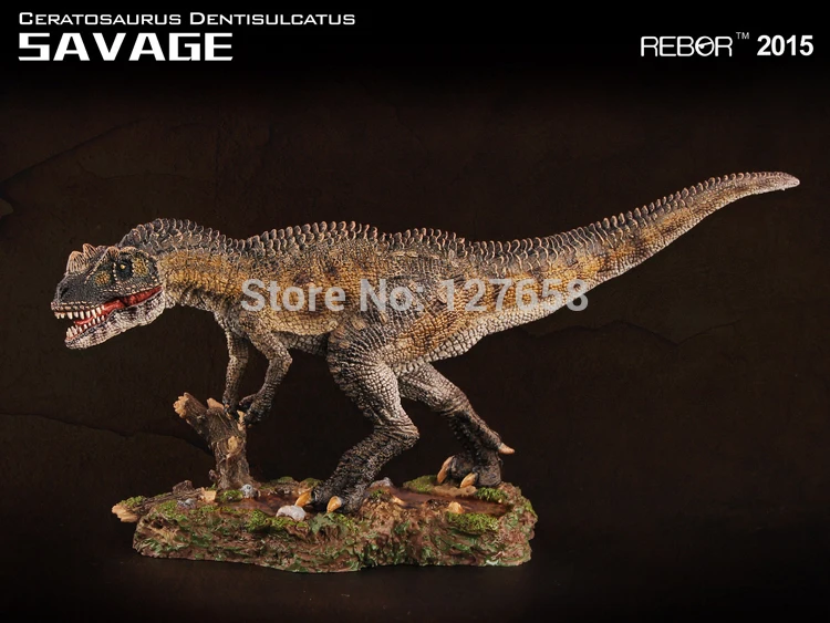Ребор 1:35 динозавр Палеонтология SAVAGE коллекция Ceratosaurus гаражный набор статуя для